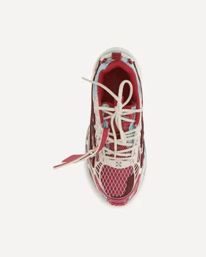 Men's Off-White Be Right Back Sneaker Met Mesh Details In Fuchsia