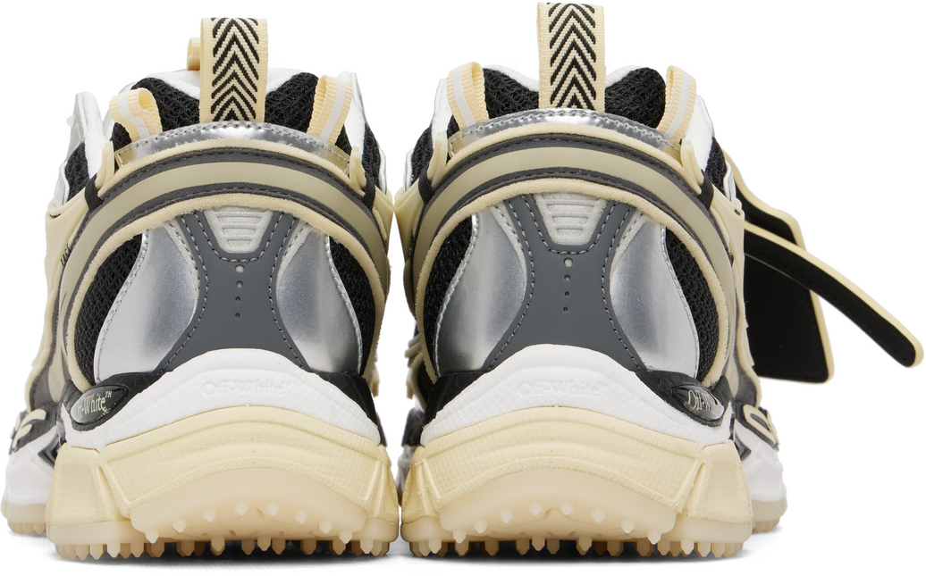 Men's Off-White Be Right Back Sneaker Met Mesh Details In Black White