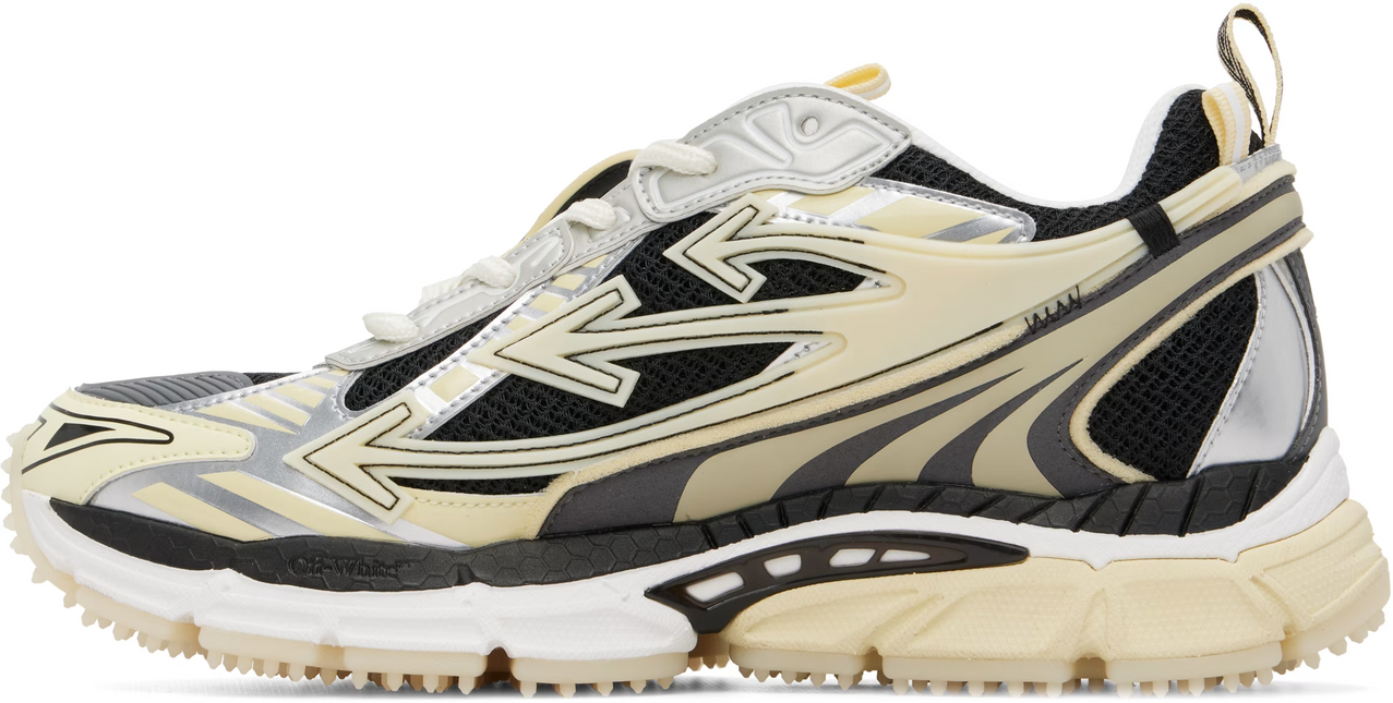 Men's Off-White Be Right Back Sneaker Met Mesh Details In Black White