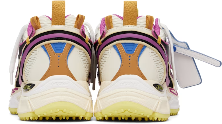Men's Off-White & Pink 'Be Right Back' Sneakers Magenta Royal Blue