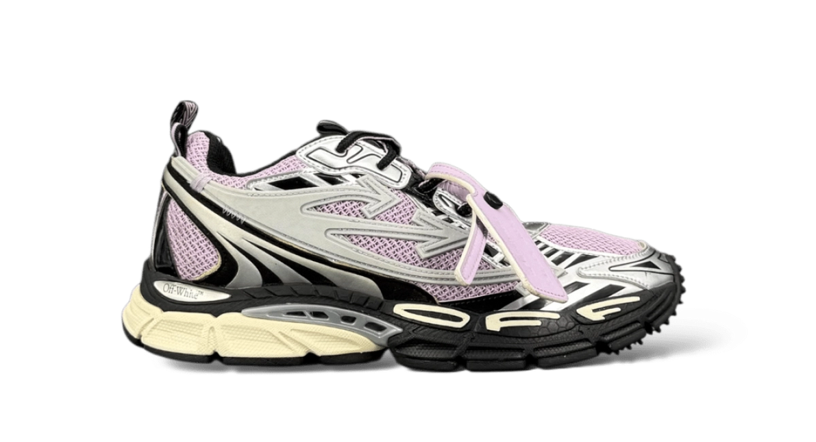Men's Off-White Be Right Back Sneaker Met Mesh Details In Pinkish-Purple