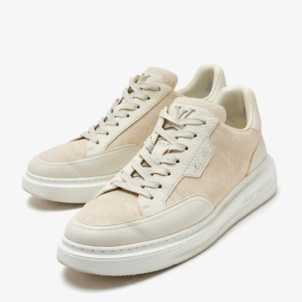 Men's Louis Vuitton Beverly Hills Trainer Cream Sneakers