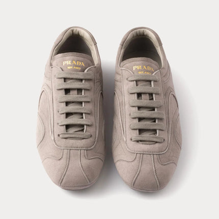 Men's Prada Montecarlo Re-Edition 2005 Leather Cloudy Grey Sneakers