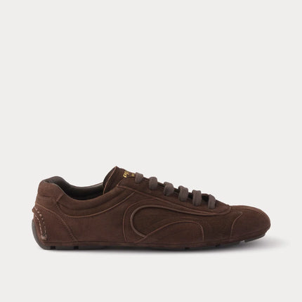 Men's Prada Montecarlo Re-Edition 2005 Leather Dark Brown Sneakers
