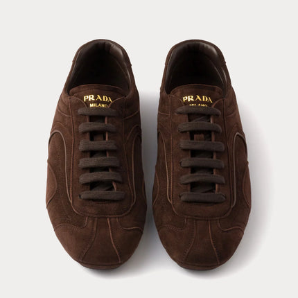 Men's Prada Montecarlo Re-Edition 2005 Leather Dark Brown Sneakers