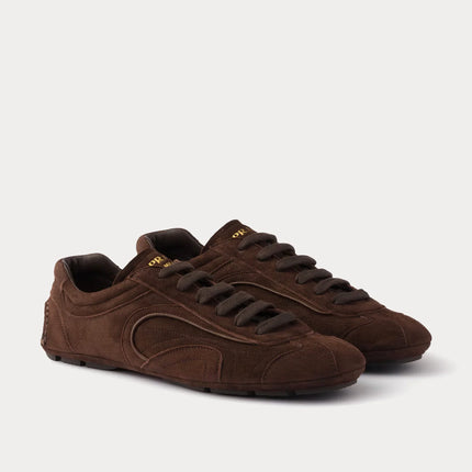Men's Prada Montecarlo Re-Edition 2005 Leather Dark Brown Sneakers