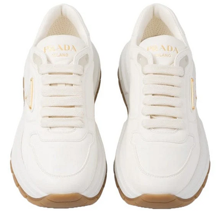 Men's Prada Montecarlo Re-Edition 2005 Leather Ivory Gum Sneakers