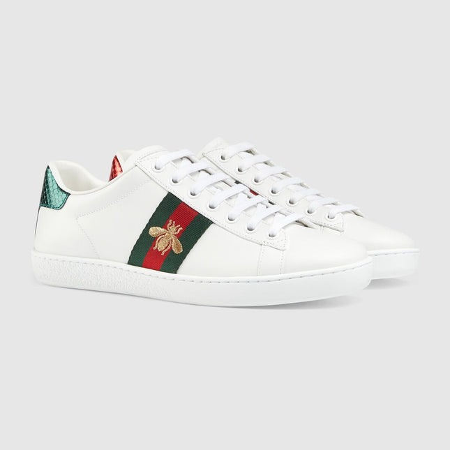 Men's Gucci Ace Bee White Sneakers