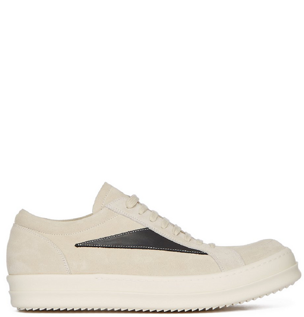 Men's Rick Owens Luxor Suede Vintage Milk Shoes