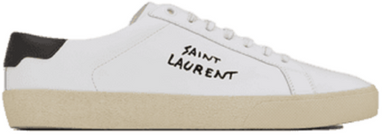 Men's Saint Laurent Court Classic SL06 White Black Sneakers