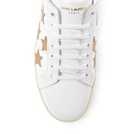 Men's Saint Laurent Court Classic SL06 Gold Sneakers