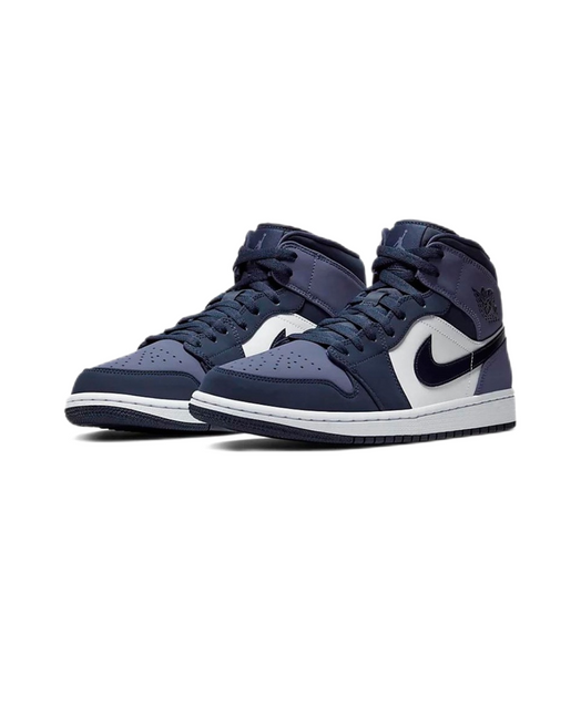 Men's Nike Air Jordan 1  Mid Sanded Purple Shoes