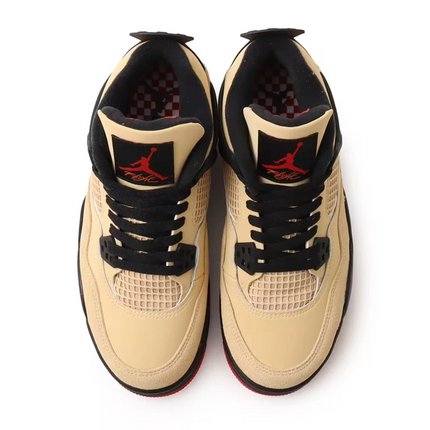 Men's Nike Air Jordan 4 Sesame Black Shoes