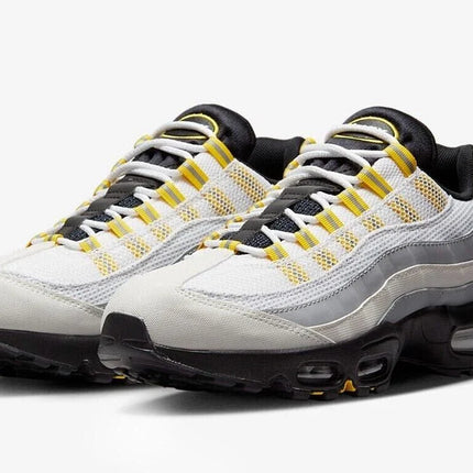 Men's Nike Air Max 95 Black-White-Yellow Shoes