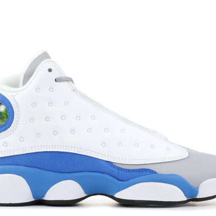 Men's Nike Air Jordan 13 Retro White Italy Blue Shoes