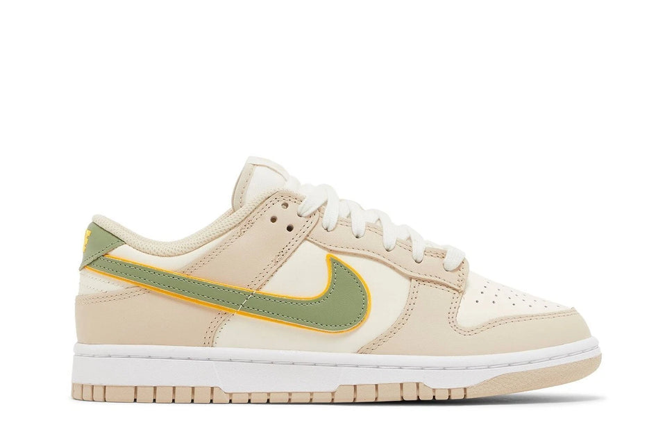 Men's  Nike Dunk Low Pale Ivory Oil Green Shoes