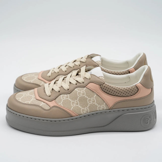 Men's Gucci GG  Oatmeal Pink Beige Sneaker
