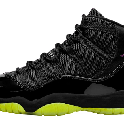 Men's Nike Air Jordan 11 Black Barely Volt Shoes