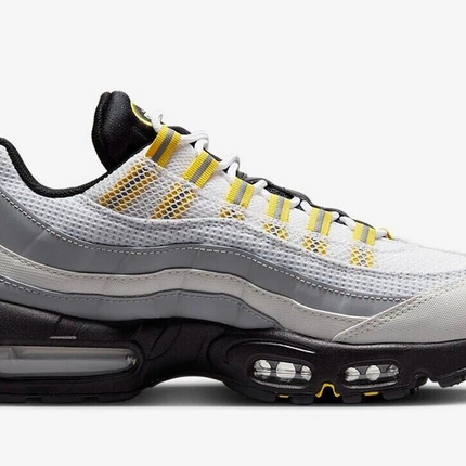 Men's Nike Air Max 95 Black-White-Yellow Shoes