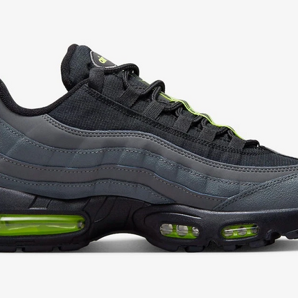 Men's Nike Air Max 95 Grey Black Neon Shoes