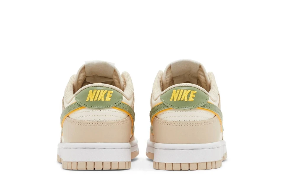 Men's  Nike Dunk Low Pale Ivory Oil Green Shoes