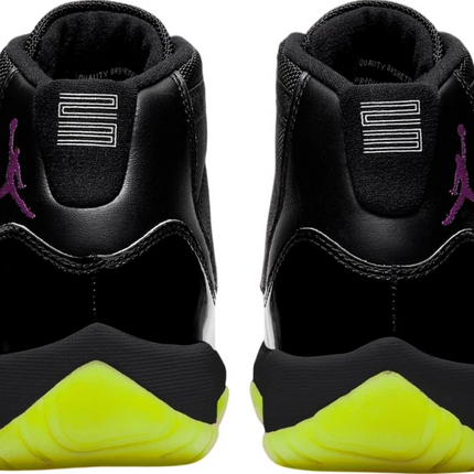 Men's Nike Air Jordan 11 Black Barely Volt Shoes