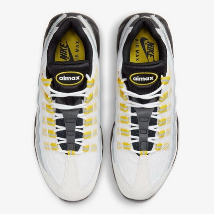 Men's Nike Air Max 95 Black-White-Yellow Shoes