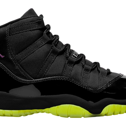 Men's Nike Air Jordan 11 Black Barely Volt Shoes