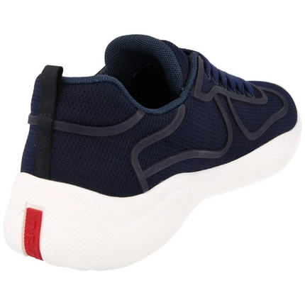 Men's Prada America's Cup Navy Blue White Sneakers