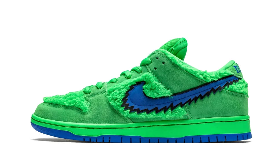 Men's Grateful Dead × Nike SB Dunk Low Green Bear Shoes