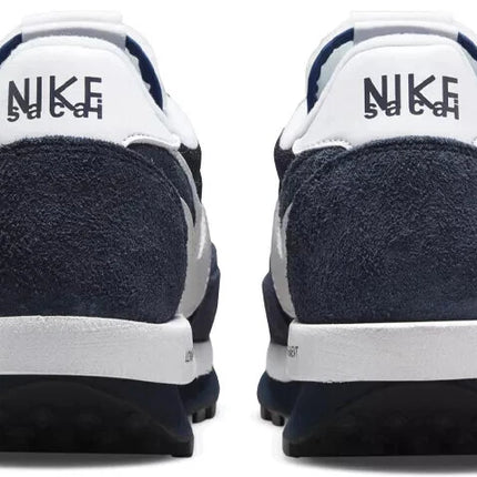 Men's Fragment × sacai × Nike LD Waffle Blackended Blue Shoes