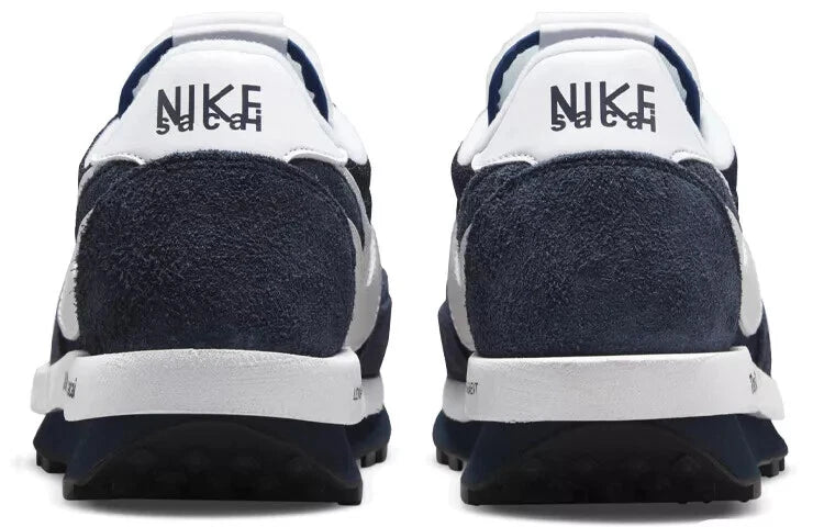 Men's Fragment × sacai × Nike LD Waffle Blackended Blue Shoes
