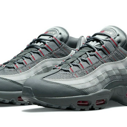 Men's Nike Air Max 95 Grey Red Shoes