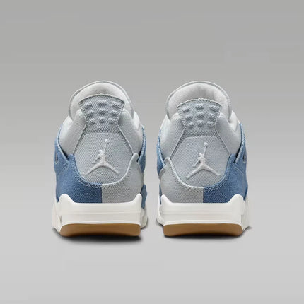Men's Nike Air Jordan 4 Denim Worn Blue Shoes