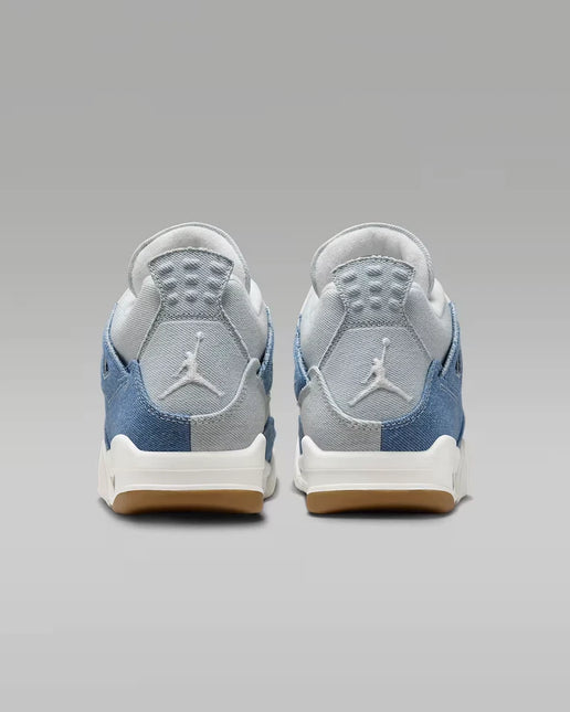 Men's Nike Air Jordan 4 Denim Worn Blue Shoes