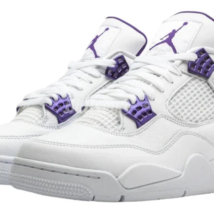 Men's Nike Air Jordan 4 Retro Metallic Purple Shoes