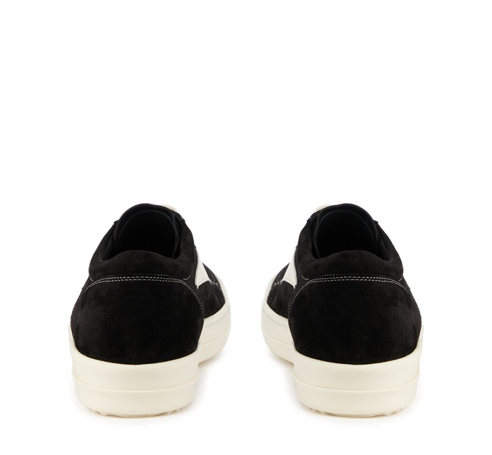 Men's Rick Owens Vintage Low-Top Black Milk White Shoes