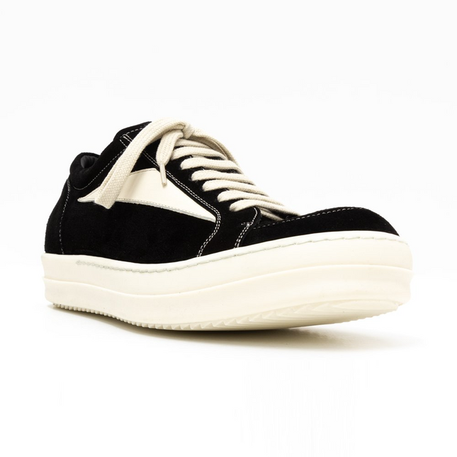 Men's Rick Owens Vintage Low-Top Black Milk White Shoes