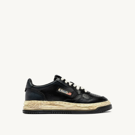 Autry x Maison Mihara Yasuhiro Medalist Low Leather Black Sneakers