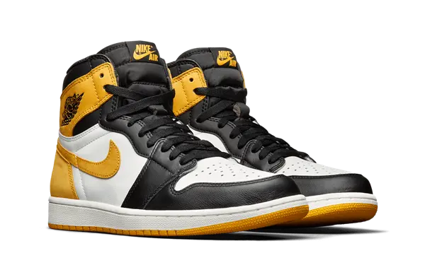 Men's Nike Air Jordan 1 High Yellow Ochre Shoes