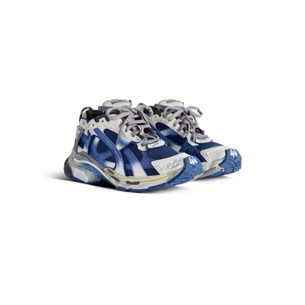 Men's Balenciaga Runner Gradient Trainers Blue Shoes