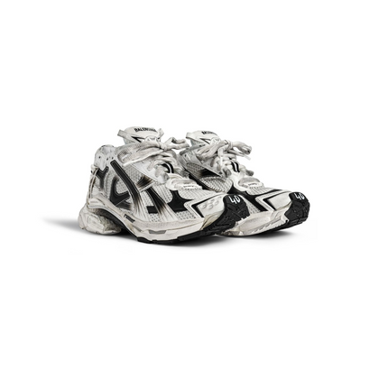 Men's Balenciaga Runner Gradient Trainers White Black Shoes