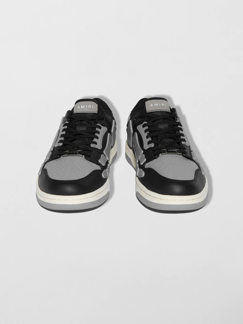 Men's Amiri Skel Low Top Sneakers In Black Grey