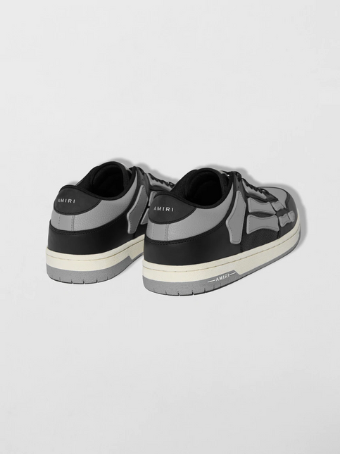 Men's Amiri Skel Low Top Sneakers In Black Grey