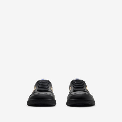 Men’s Burberry Leather Check Terrace Black Sneakers