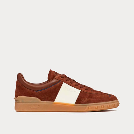 Men's Valentino Garavani Upvillage Low-Top Chocolate Sneakers