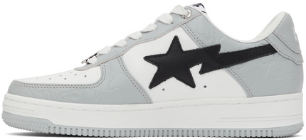 Men's A Bathing Ape Bape Sta Low Gray Shoes