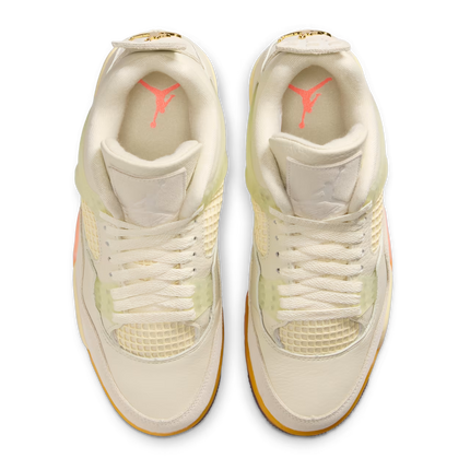 Men's Nike Air Jordan 4 Coconut Milk and Bright Mango Shoes