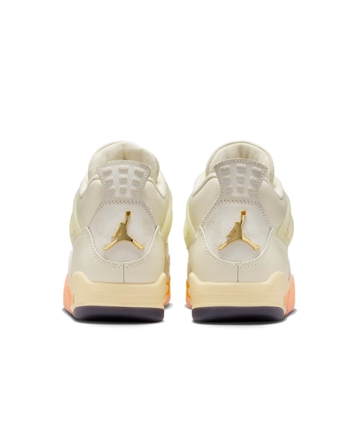 Men's Nike Air Jordan 4 Coconut Milk and Bright Mango Shoes