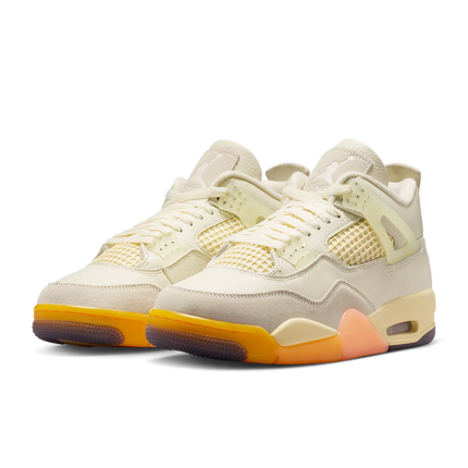 Men's Nike Air Jordan 4 Coconut Milk and Bright Mango Shoes